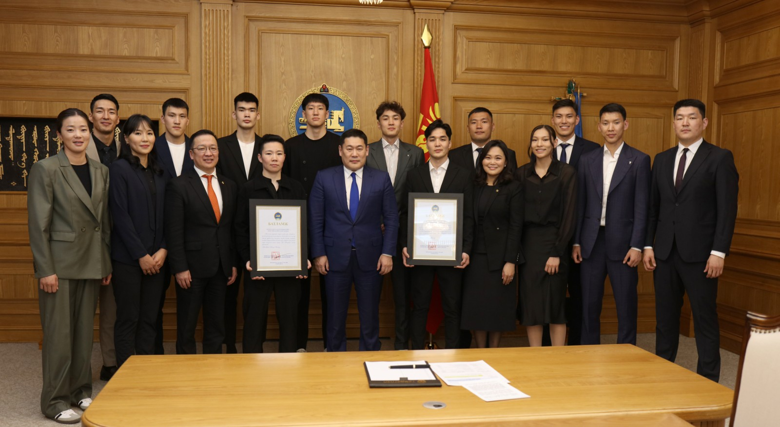 Сагсан бөмбөгийн 3х3 шигшээ баг тамирчдыг “Go Mongolia” элч боллоо