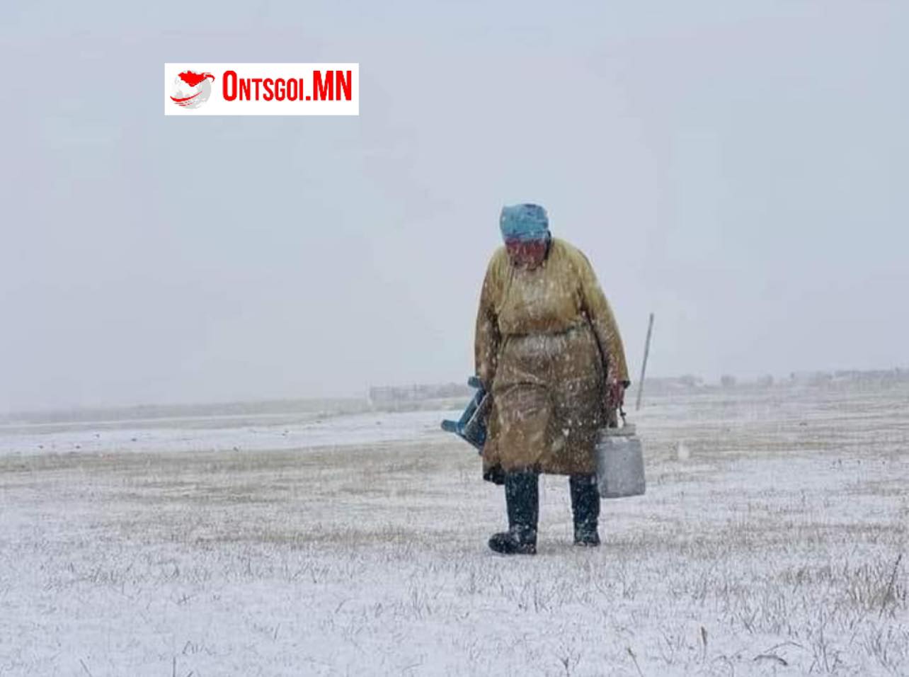 Монгол-Алтайн уулсаар нойтон цас орно